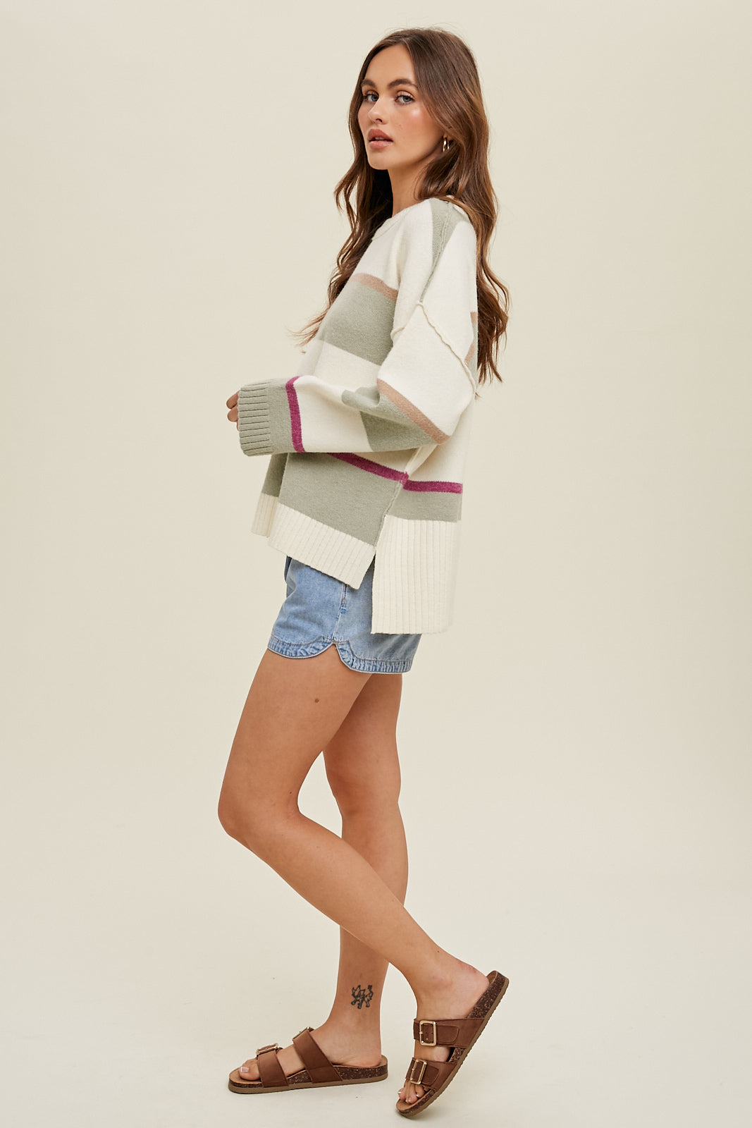 Claire Reverse Stitch Sweater