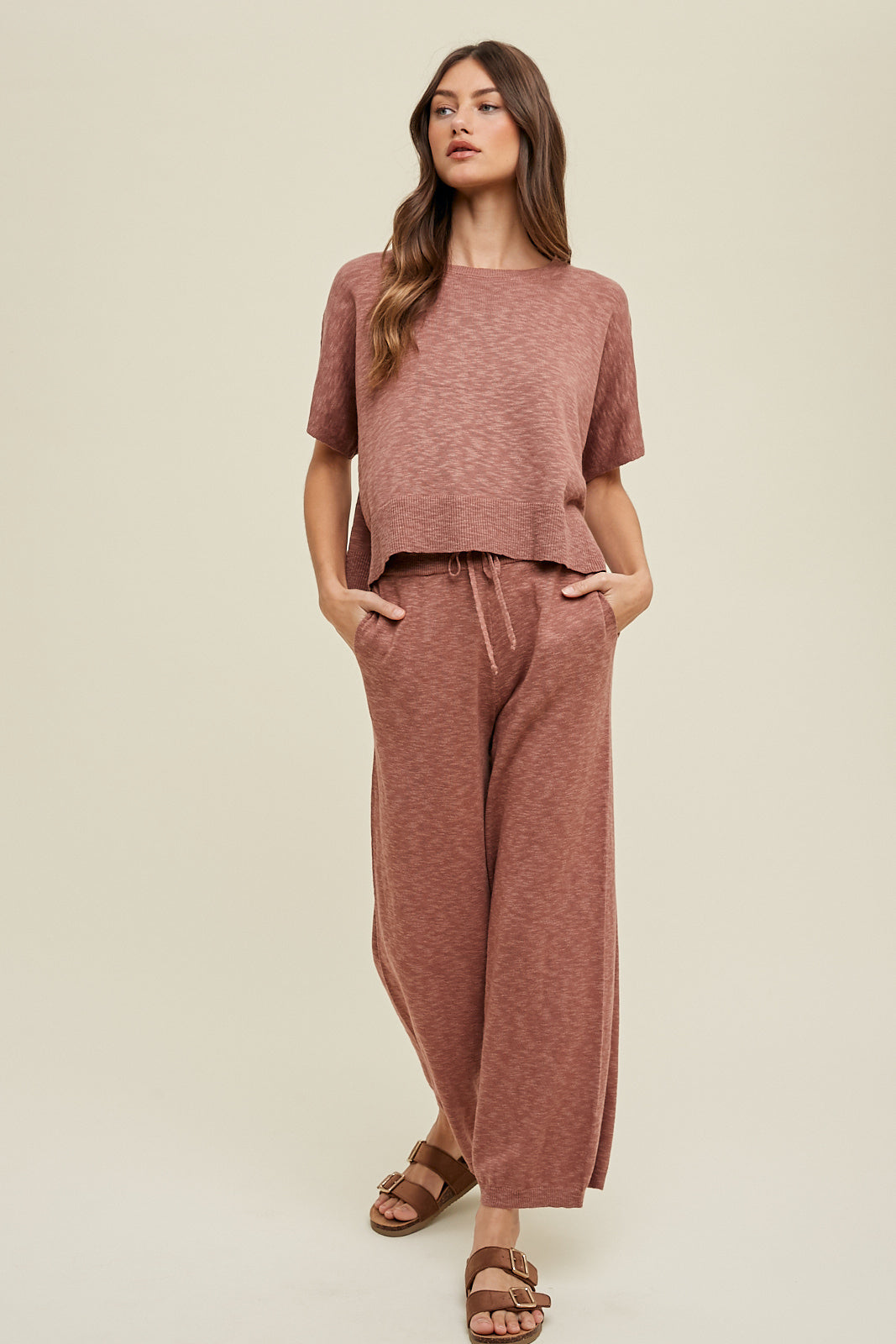 Burl Wood Sweater Set