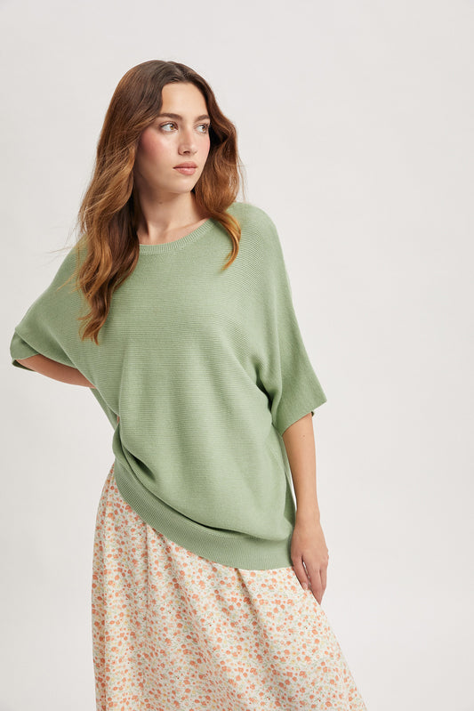 Soft Sunday Sage Top