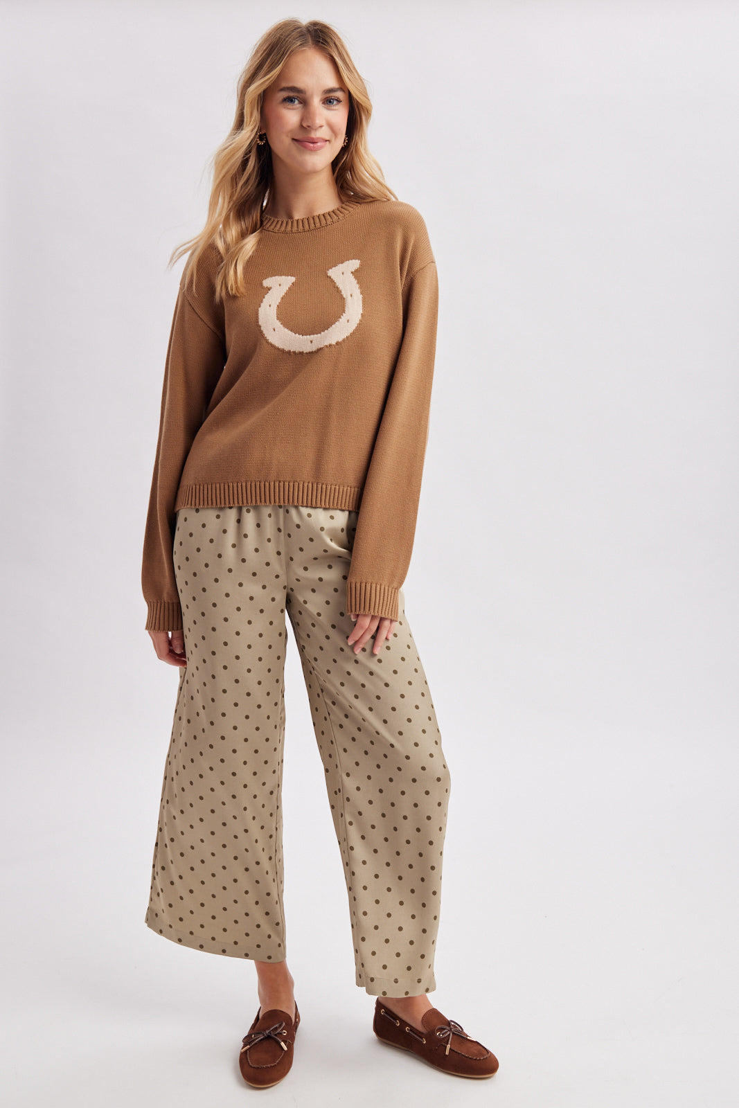 Mint Dot Wide Leg Pant