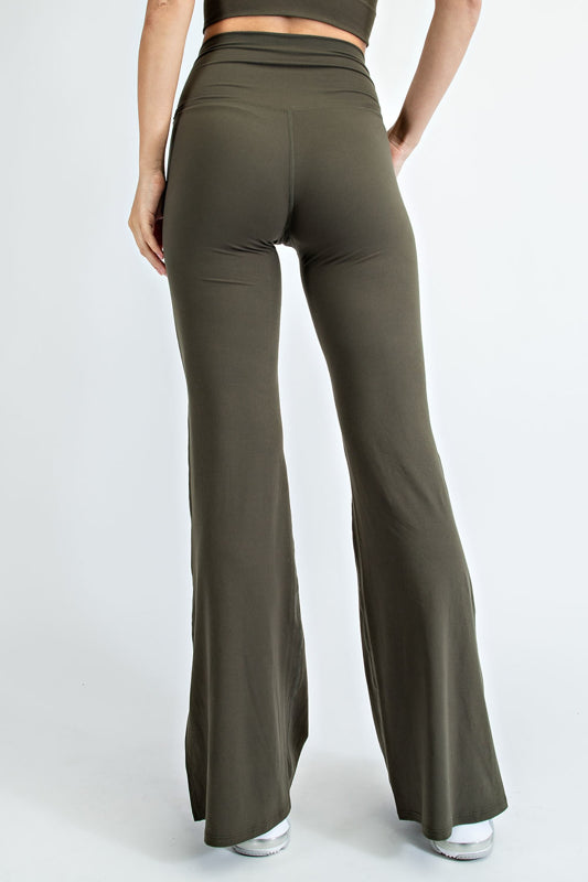 RAE MODE®  CROSSOVER WAIST FLARED LEGGINGS