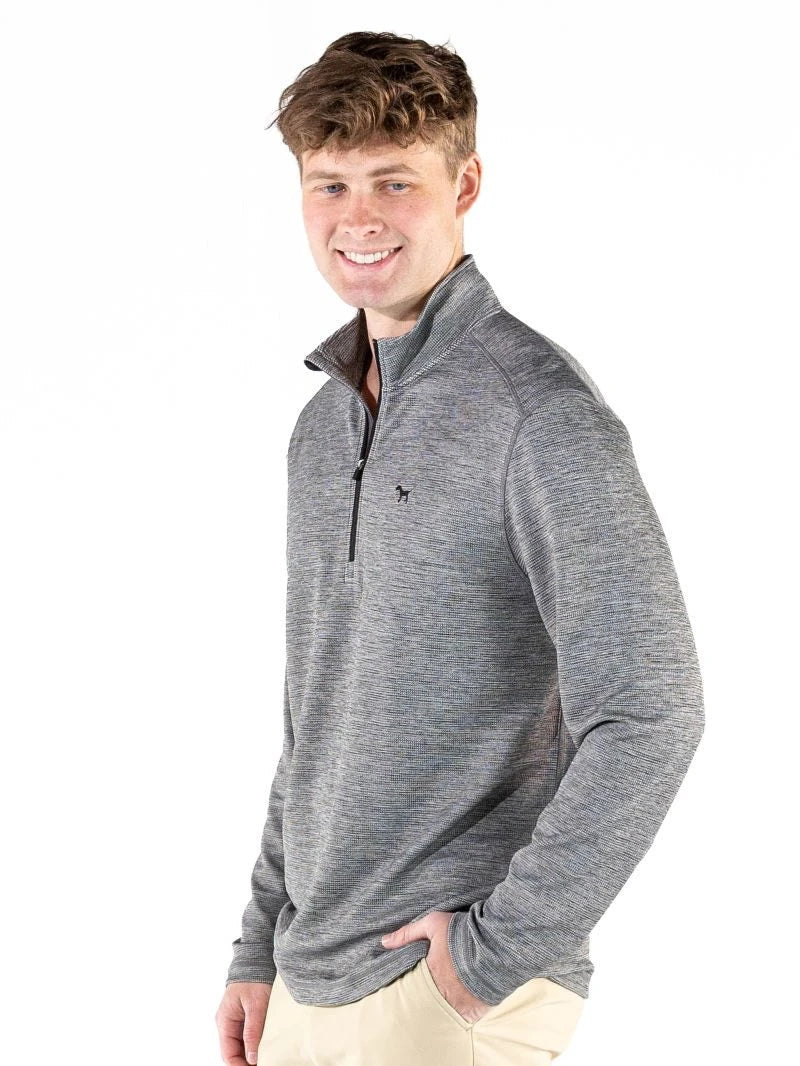 Mens Quarter Zip - GRAY