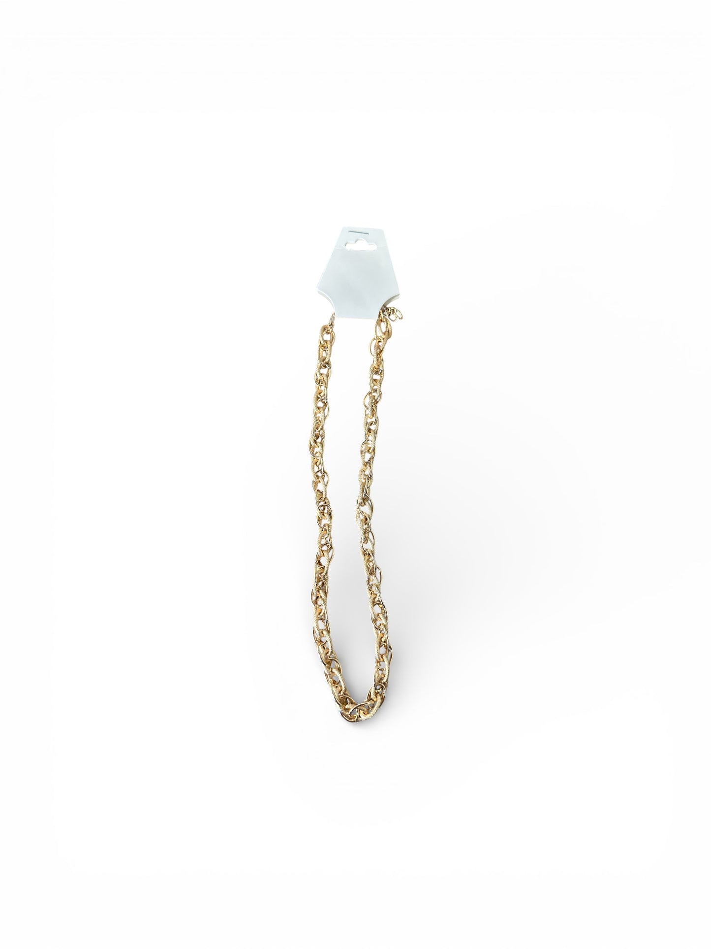 Double Link Textured Necklace