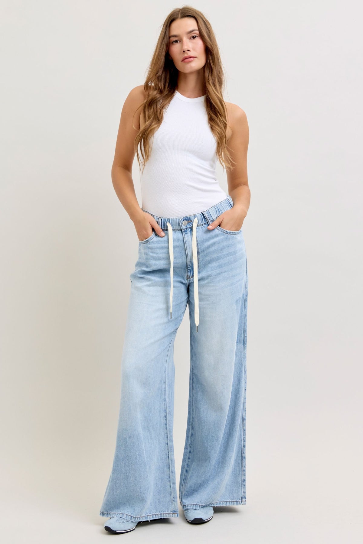 Judy Blue Featherweight Palazzo Pant