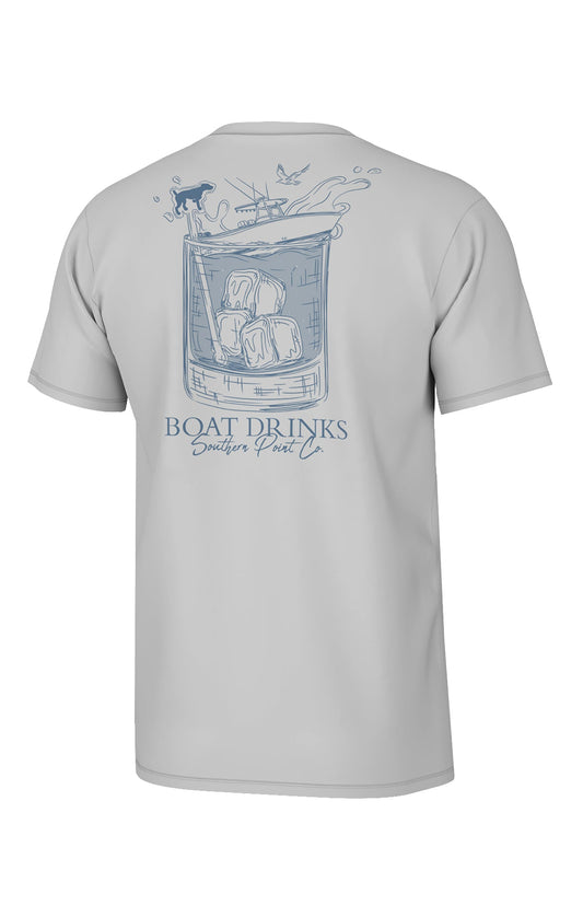 Southern Pointe Co. BOAT DRINKS Tee- Gray