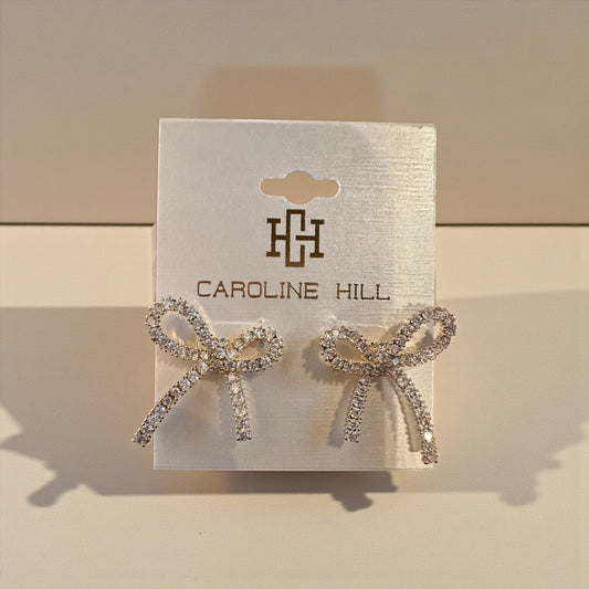Calla Crystal Bow Stud