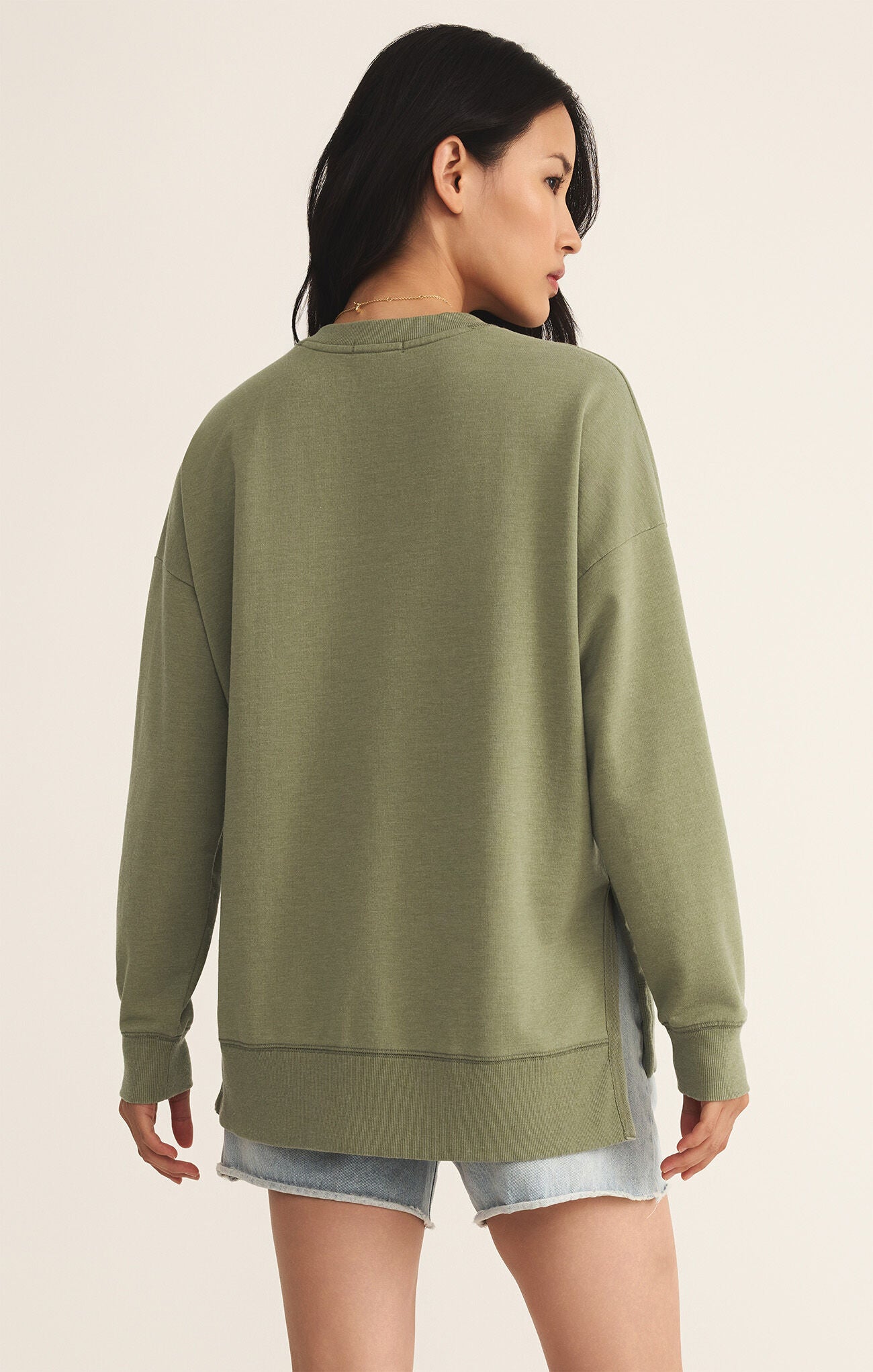 Z Supply WEEKENDER V-Neck Top- Avocado