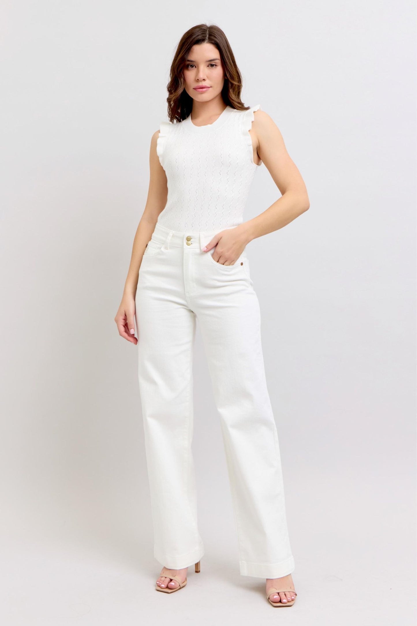 BOSS White Trouser Jean