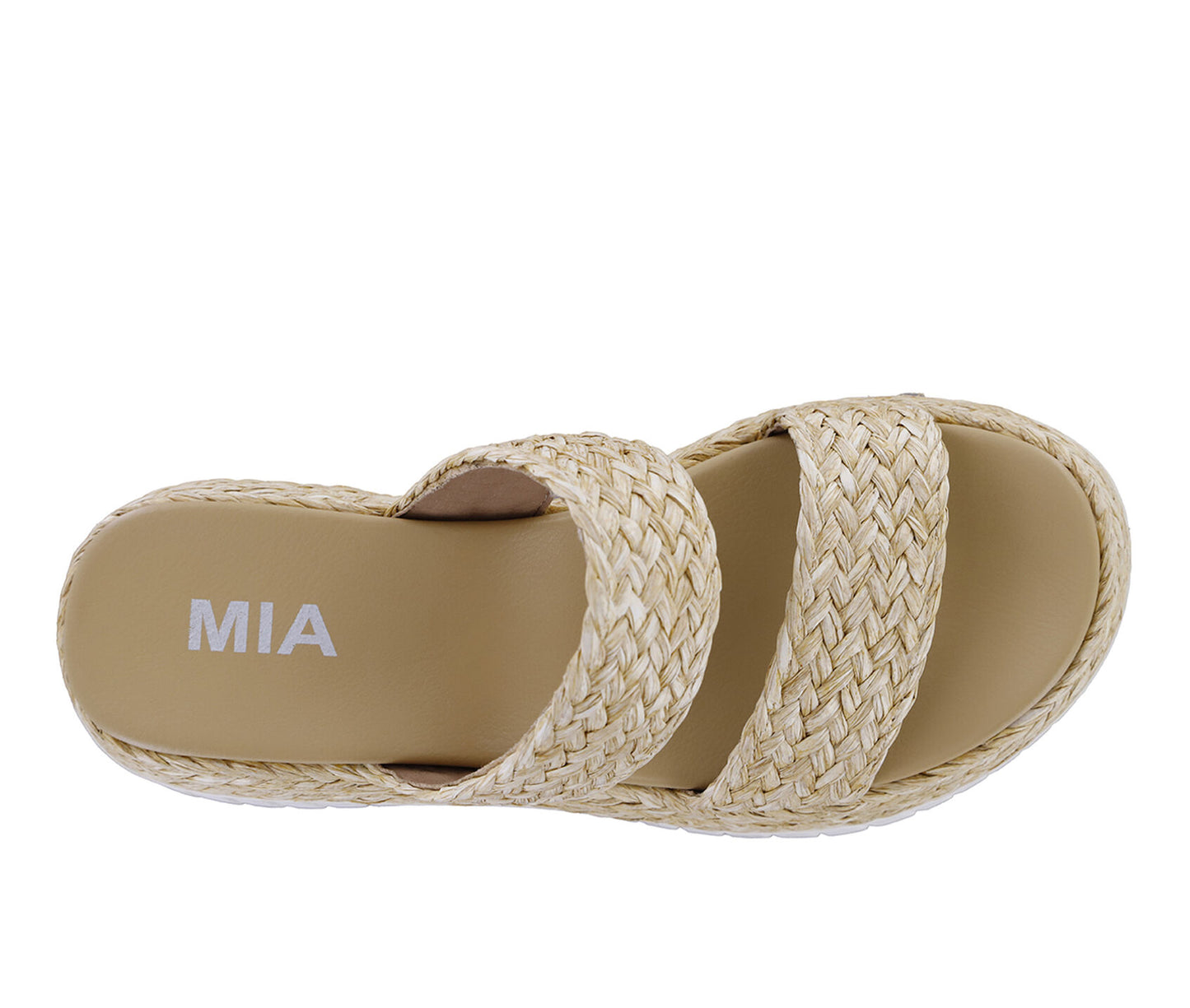"Zayla" Raffia Wedge Sandal