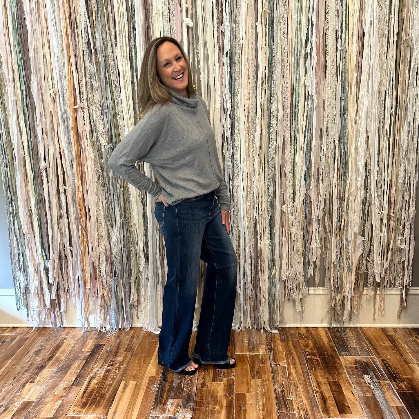 Lightweight Mock Neck Tunic