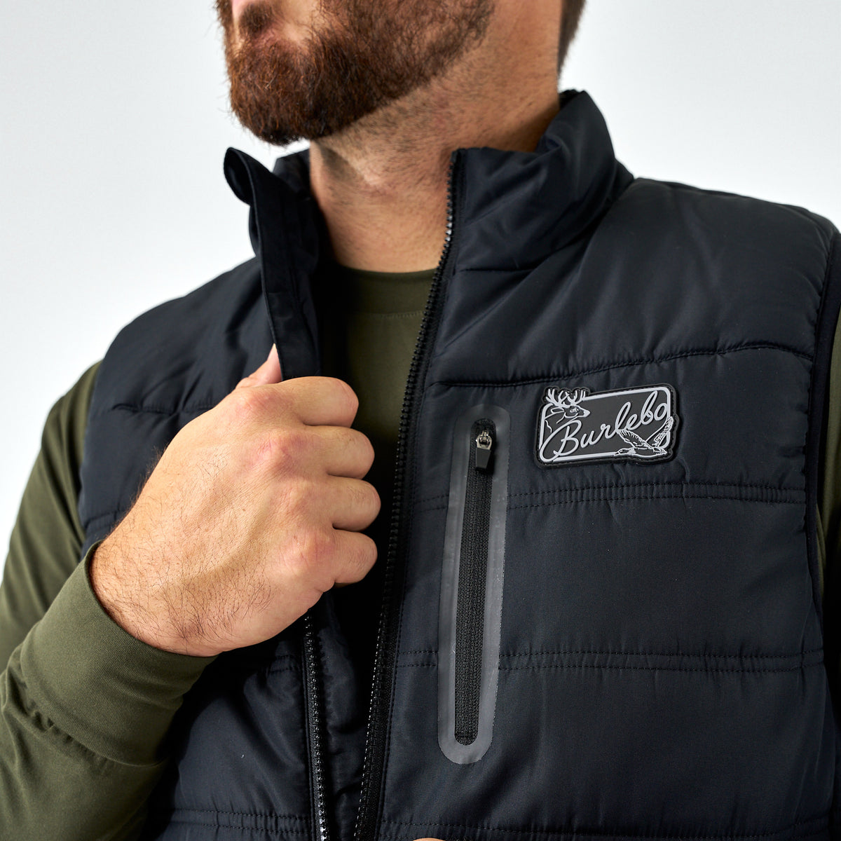 Men's Puffer Vest- Black