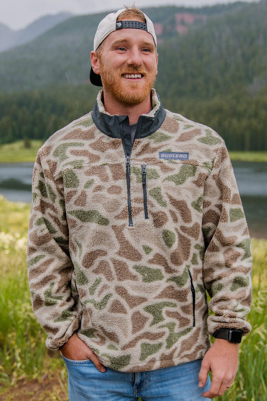 Shepra Quarter Zip- Alpine Camo