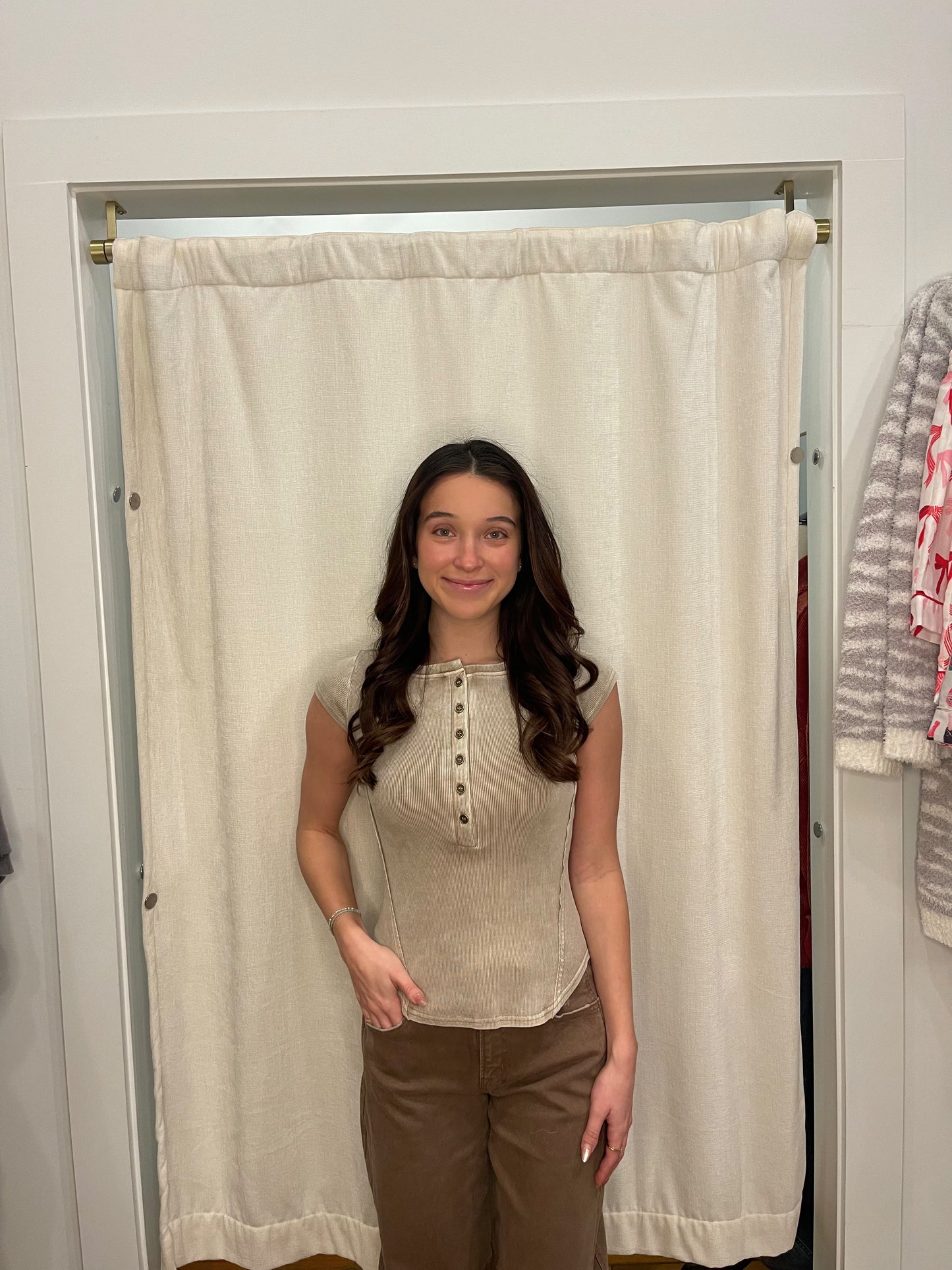 Henley Girl Top