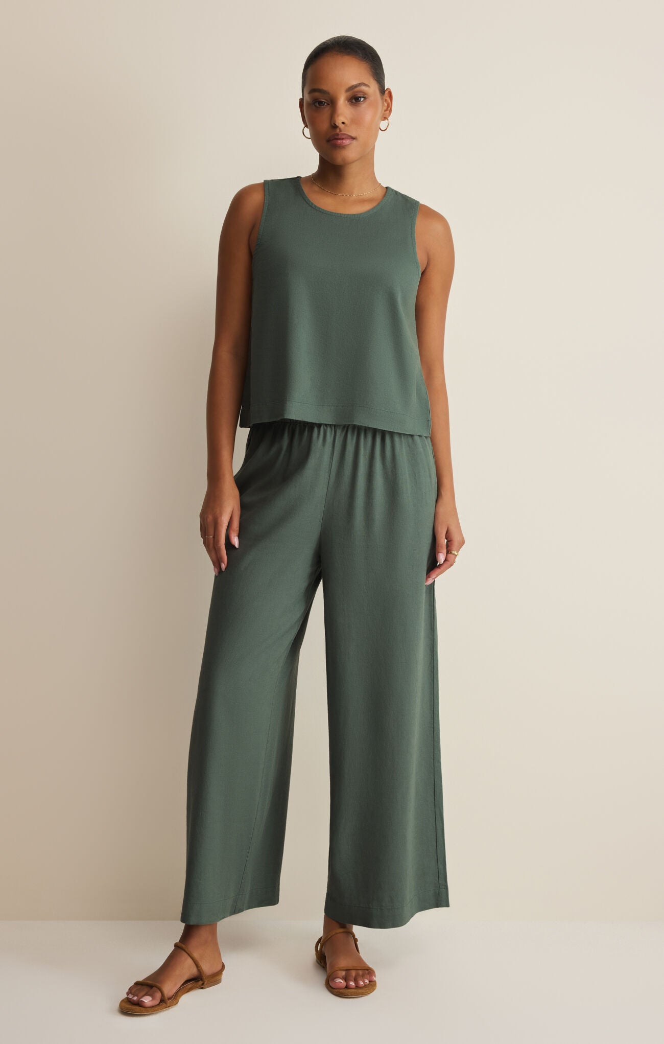 Scout Linen Pant - Everglade