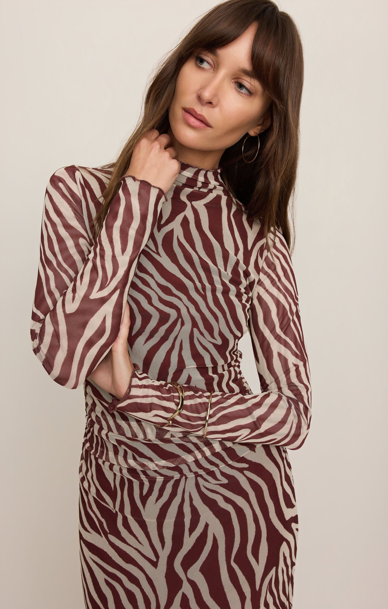 Sevilla Zebra Mesh Dress