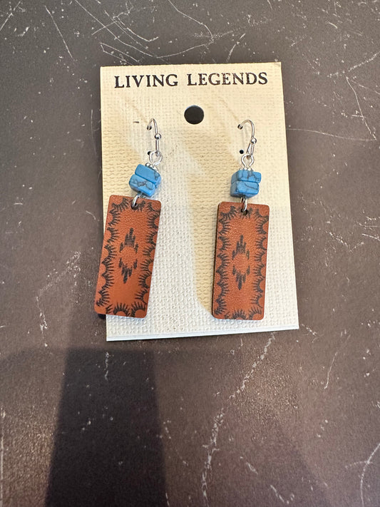 Western leather Earrings
