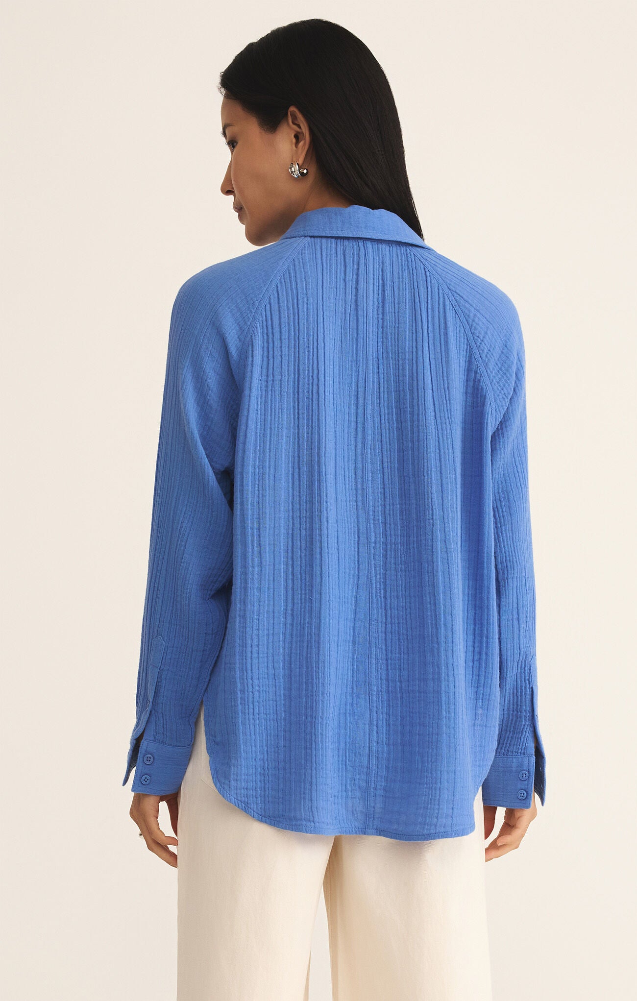 The Perfect Airy Top Bay Blue