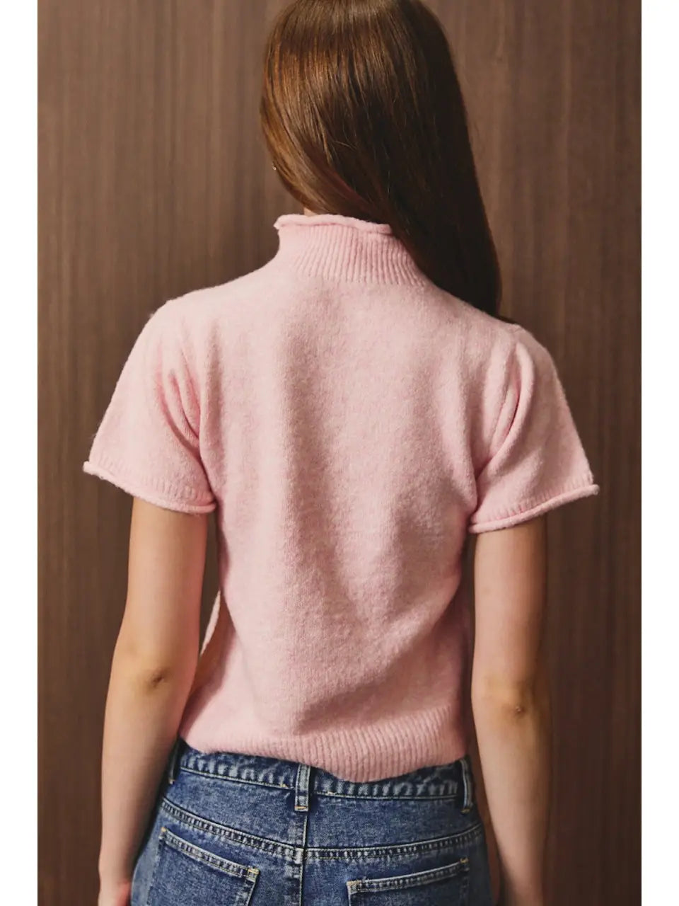 Sweet Days Pink Mock Sweater