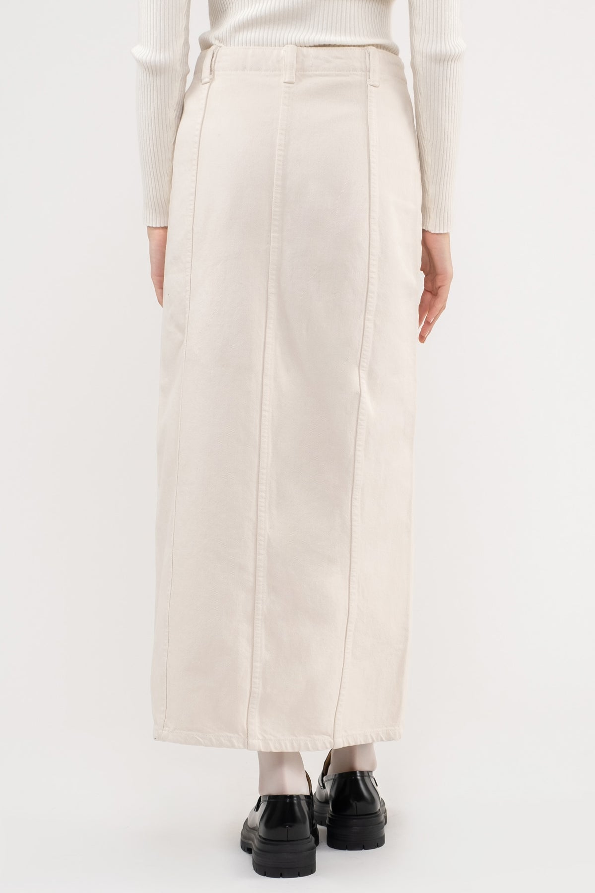Gwyneth Front Slit Denim Maxi