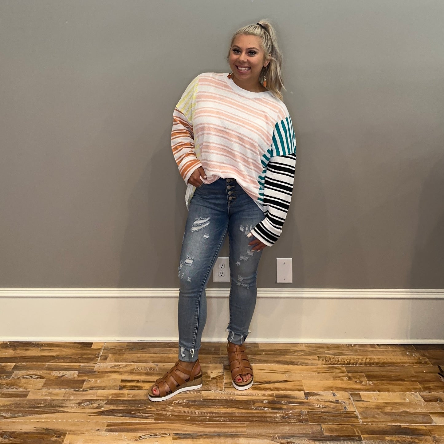 Pink Mix Light Knit Sweater