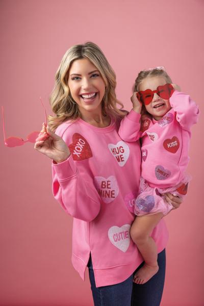 Candy Heart Valentines Sweatshirt