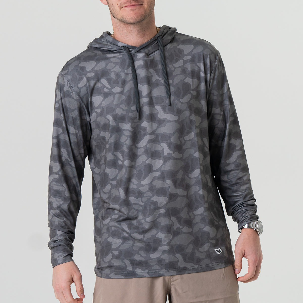 Burlebo Performance Hoodie-Stone Camo