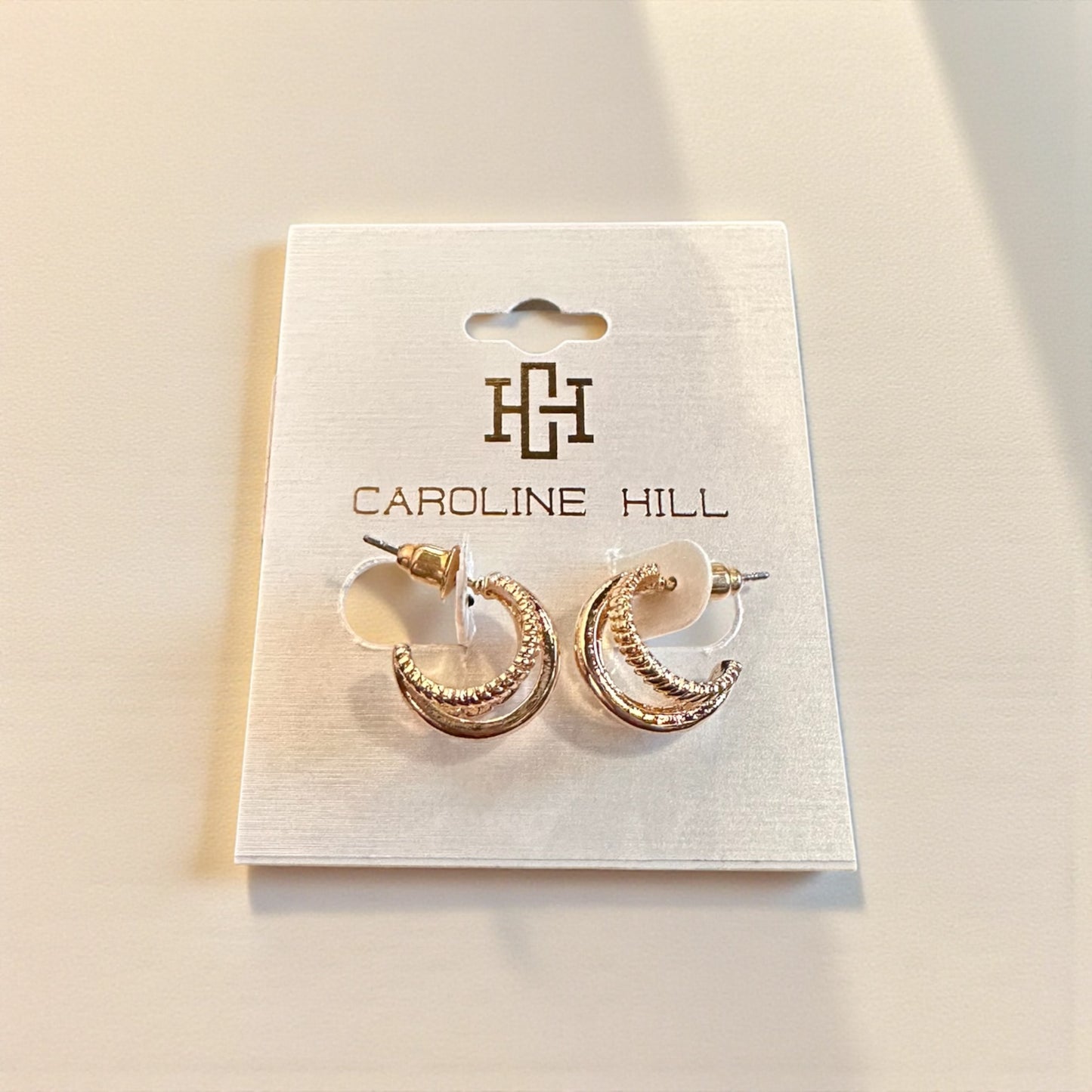 Keene Three Line Hoop Earring