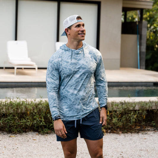 Burlebo Performance Hoodie- Seaside Camo