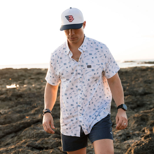 Burlebo Performance Button Up - America