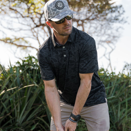 Burlebo Performance Polo - Black Camo