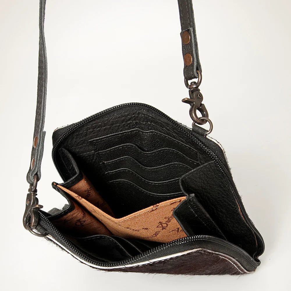American Darling® Genuine Hair-on Cowhide Crossbody Wallet