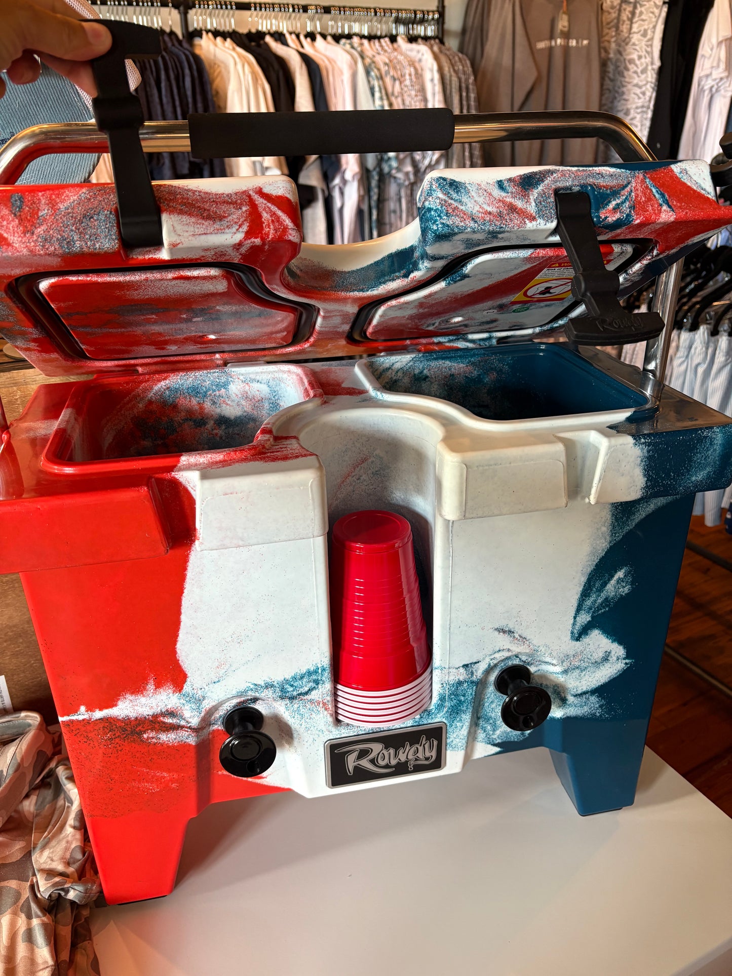 Rowdy Drink Cooler with Cups