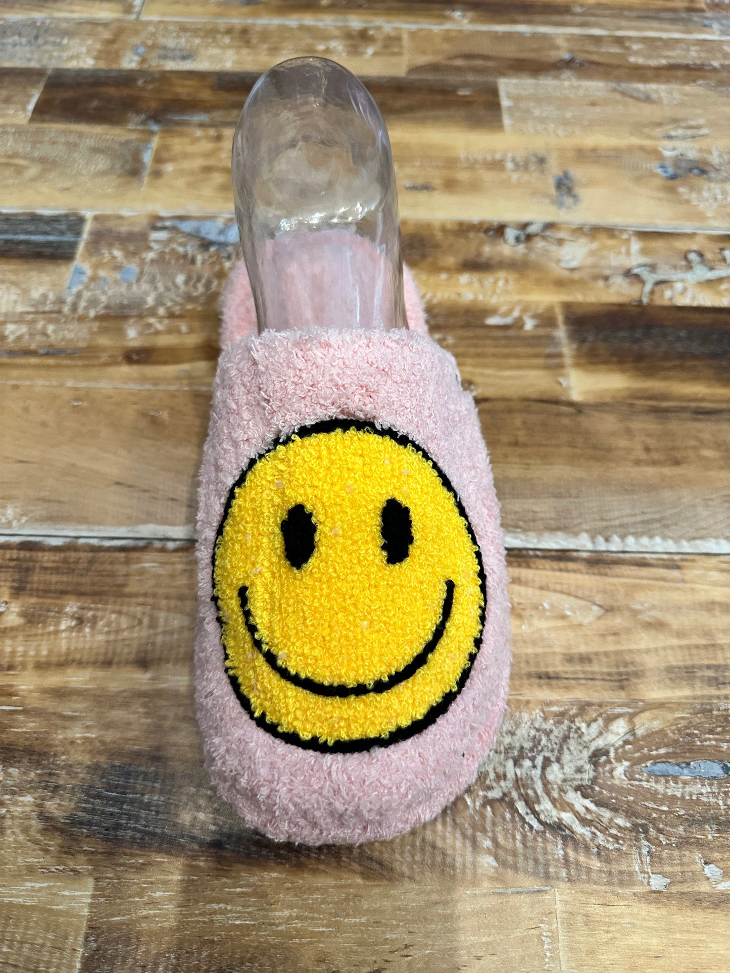 ComfyLuxe Smiley Slippers- Blush