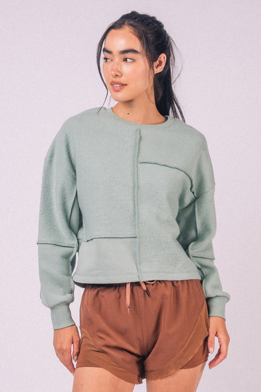 Soft Fleece Brushed French Terry Top In 4 colors