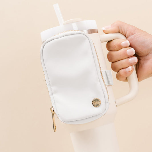 Tumbler Fanny Pack- White