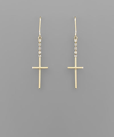 Cross Dangle Earrings