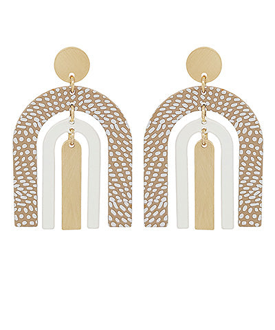 Poshture Finds Triple Arch Color Coated Earrings