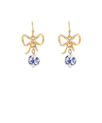 Bow & Ball Earrings