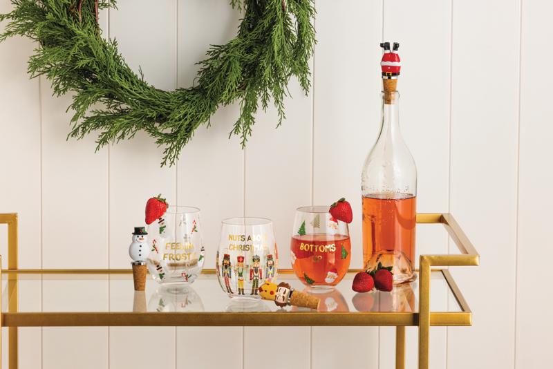 Christmas Glass & Light Up Stopper