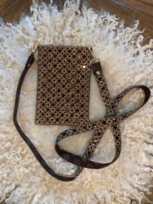 Jacqueline Kent Cellphone Purse Chocolate Diamond