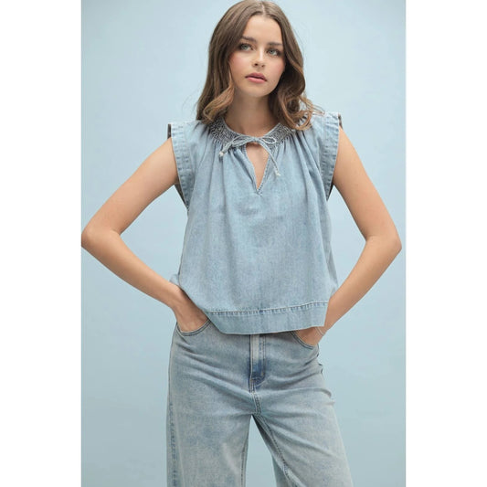 Loving Life Denim Top