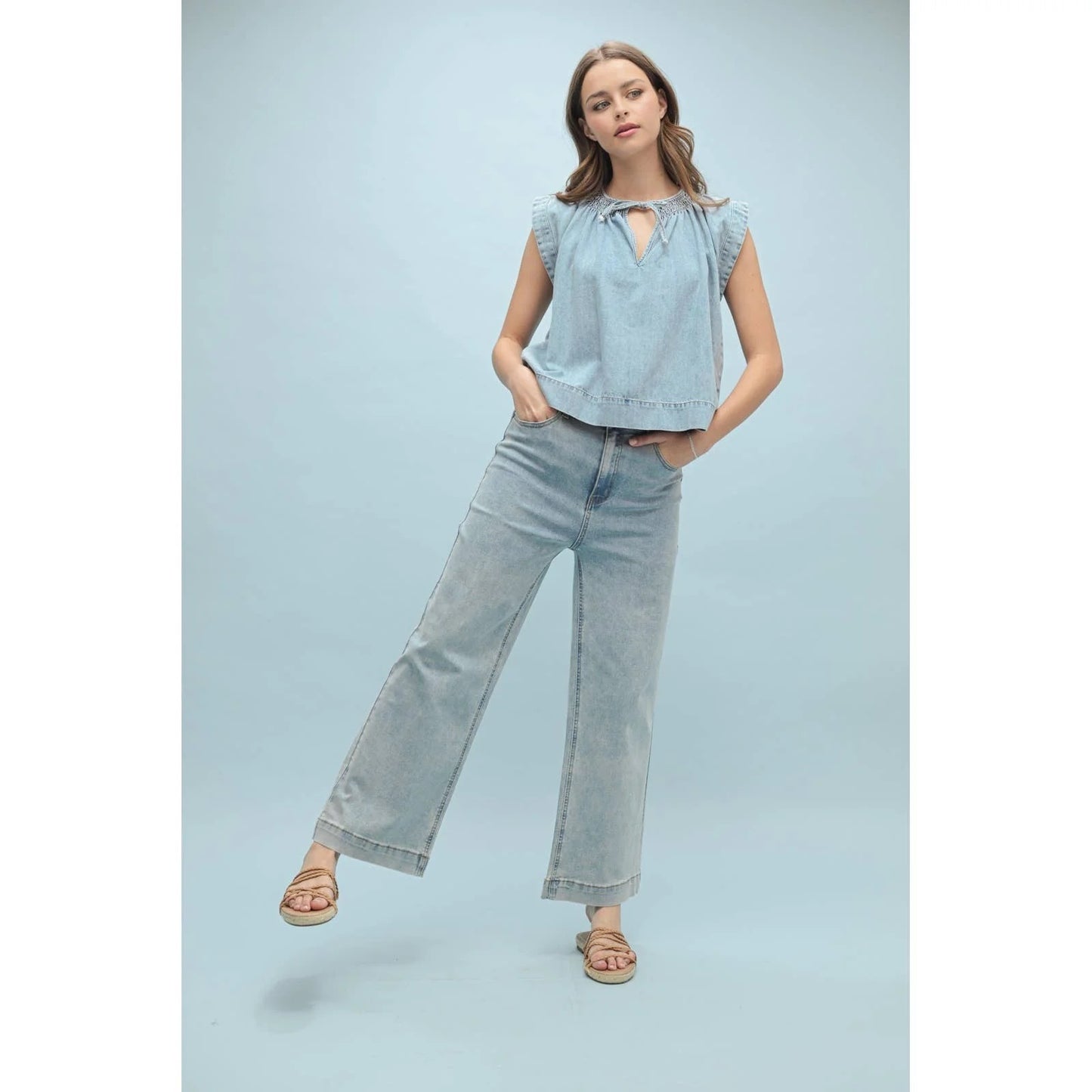 Loving Life Denim Top