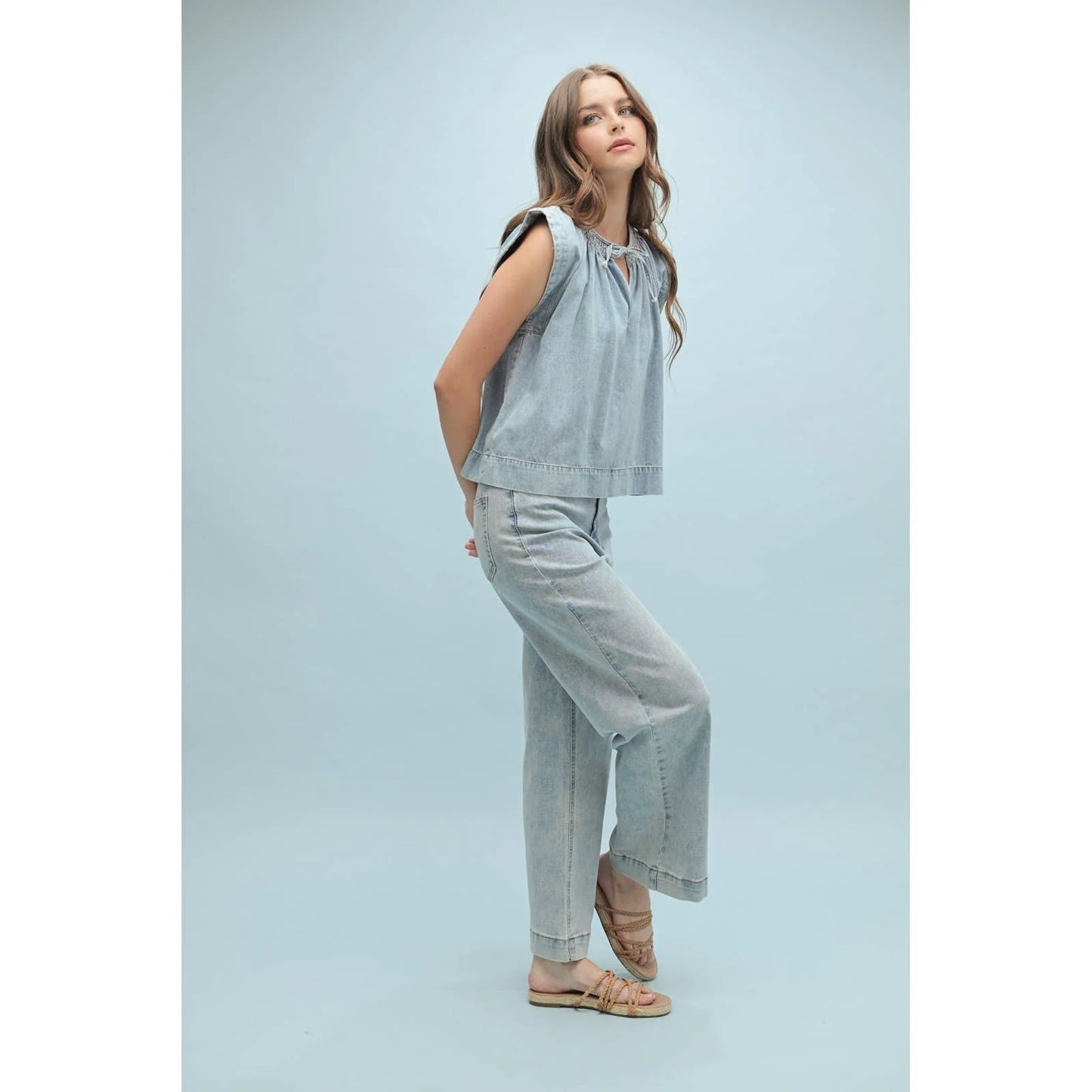 Loving Life Denim Top