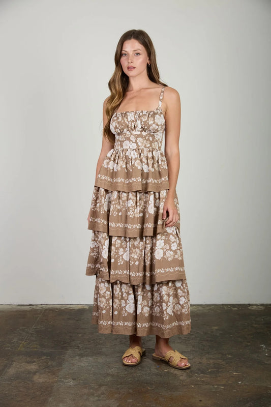 Dandelion Ruffle Midi Dress