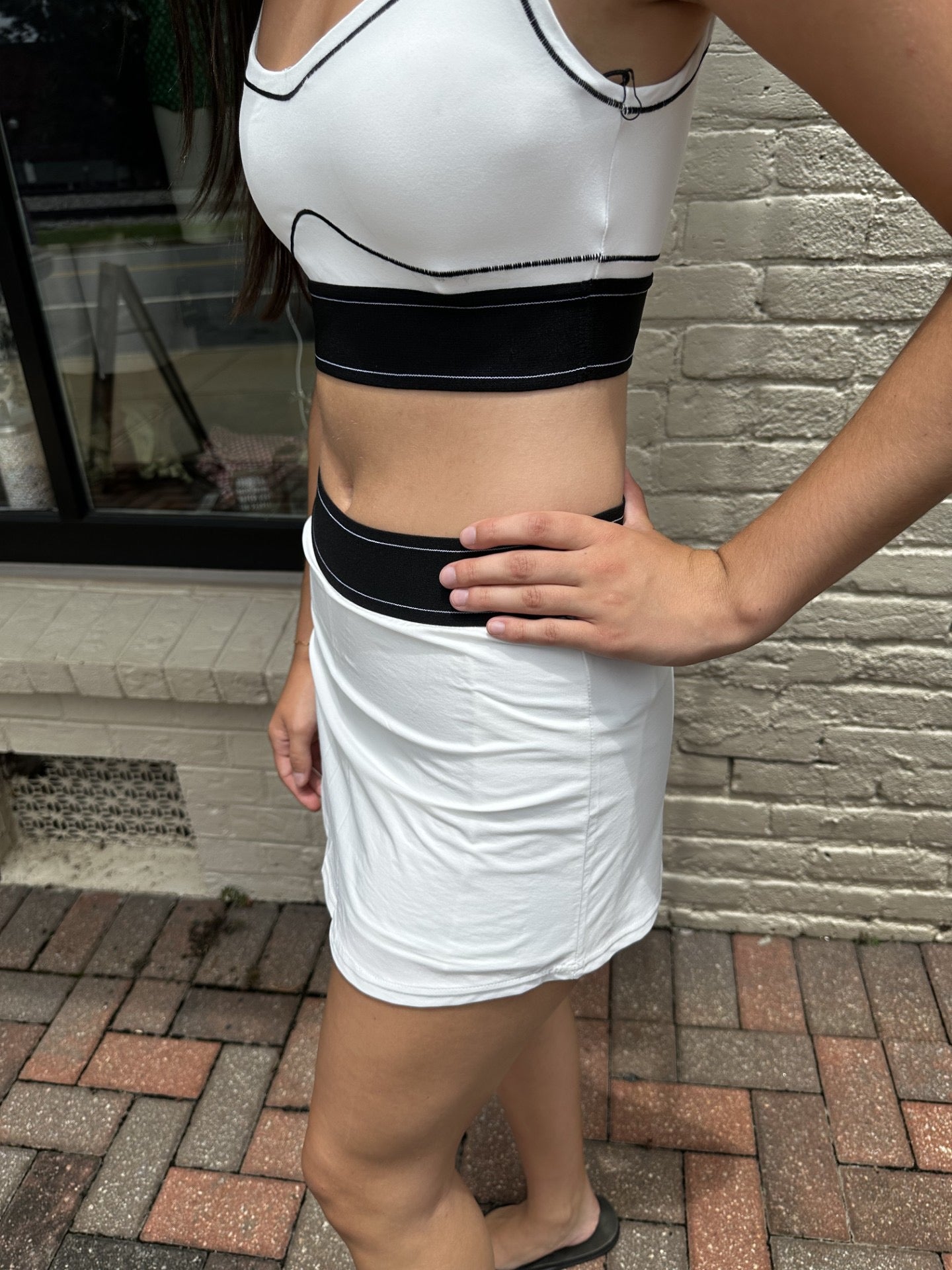 Contrast Thread Sports Bra
