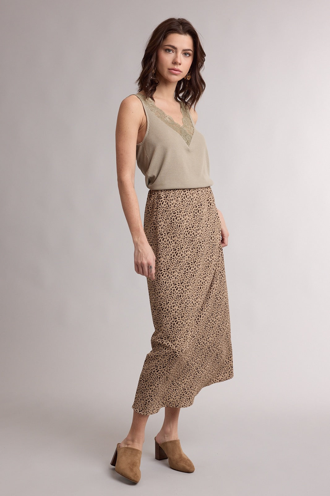 Cheetah Midi Skirt