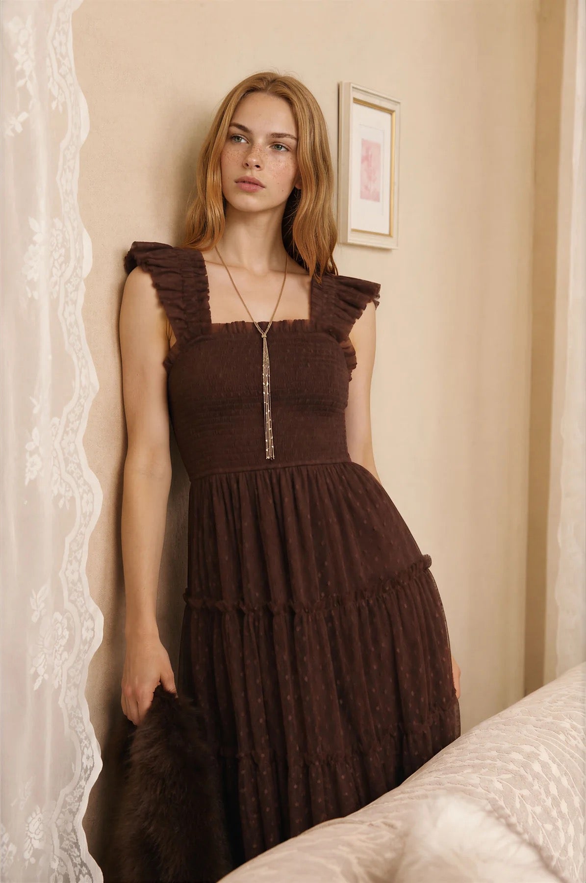 Polka Dot Pretty Chiffon Dress