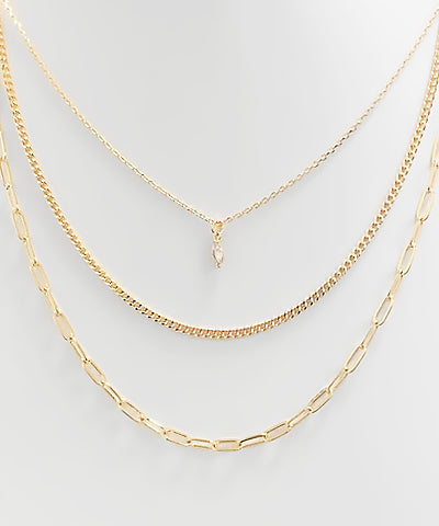 3 Layer Drop Necklace