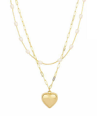 Puffy Heart Necklace