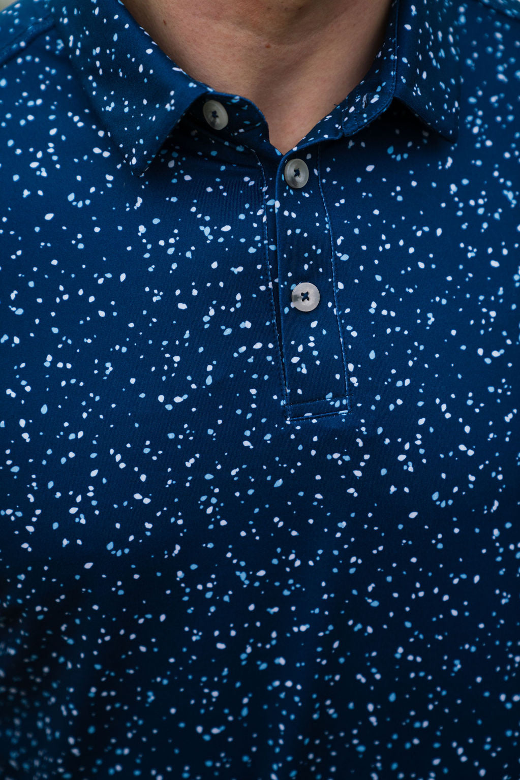 Burlebo Performance Polo - Navy Speckle
